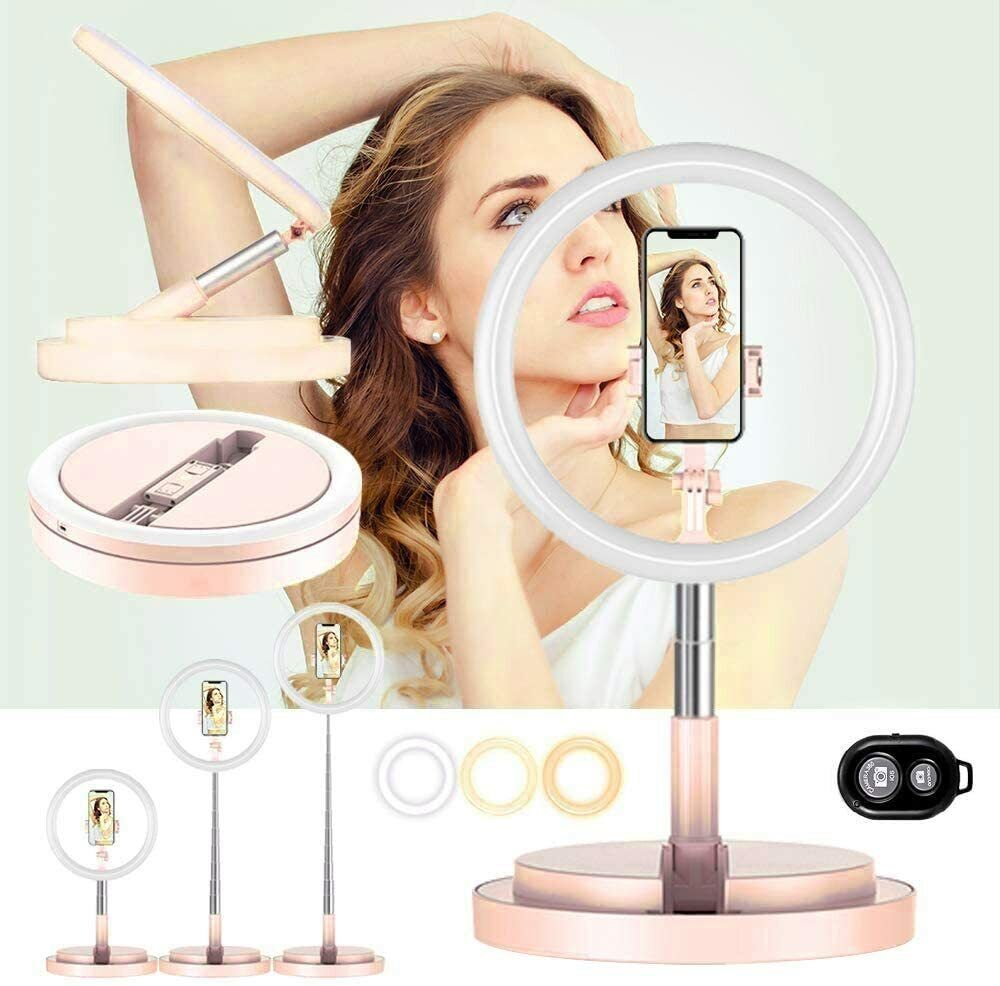 Tragbare Selfie Fülllicht Desktop Ring licht Selfie Lampe mit Stativ Stand