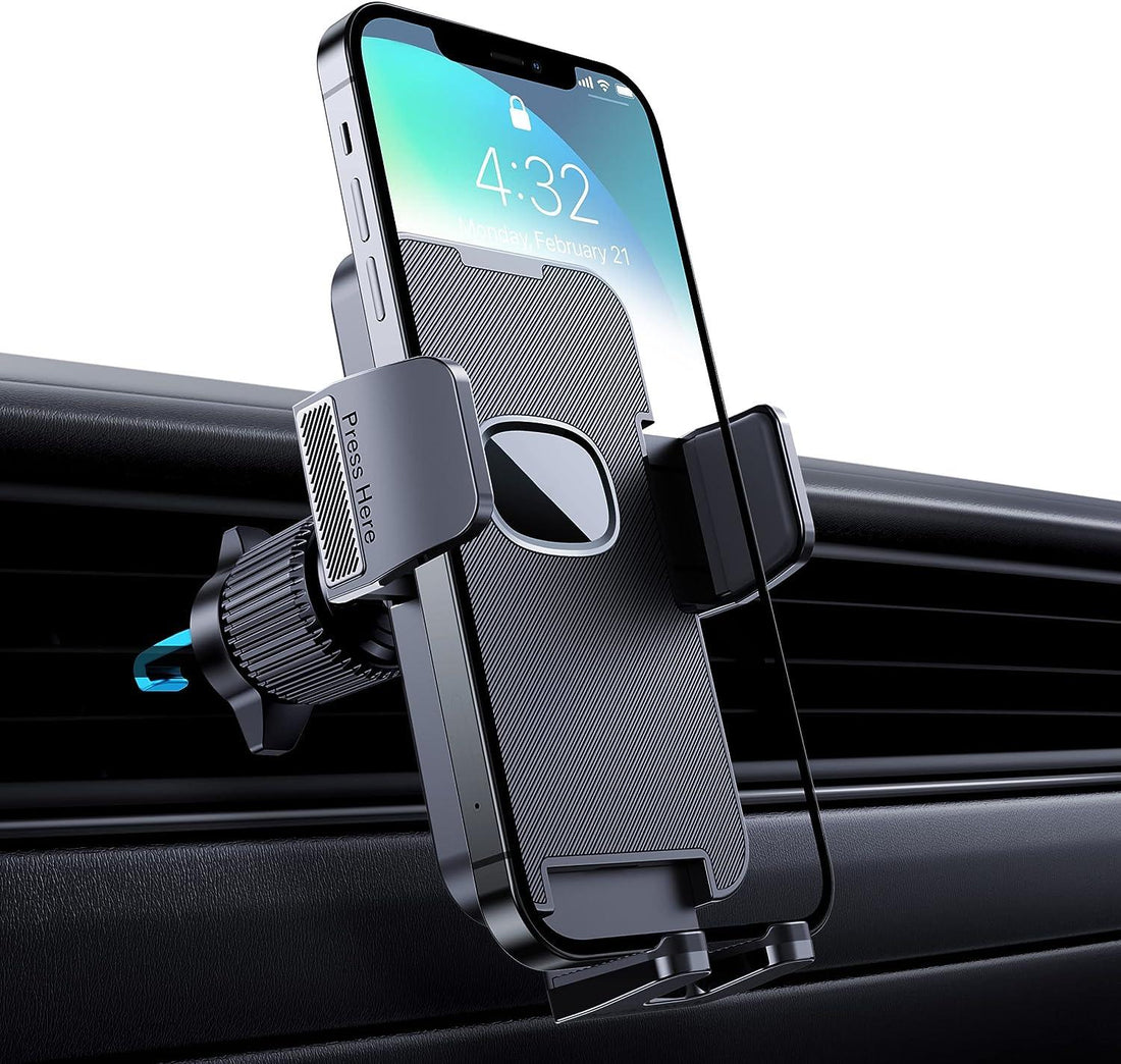 360° Drehbare Auto Handyhalterung - Ein-Knopf-Release Kfz Lüftungs-Mount, Universelle Smartphone Halterung für Auto - 