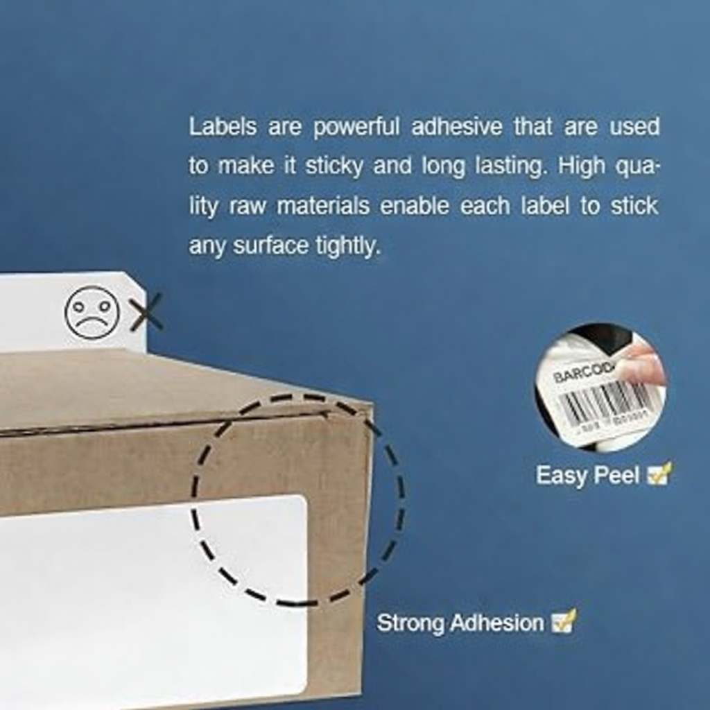 10 Rollen Endlosetiketten DK-22205 kompatibel mit Brother Etikettendruckern, weiße selbstklebende Papieretiketten auf Rollenhalter