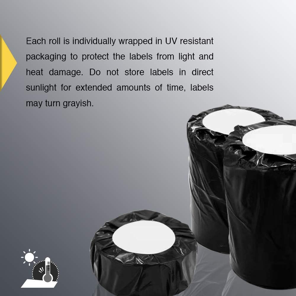 6x Thermo-Etiketten 25x76mm perforiert, 3120 Stk. – Zebra-kompatibel