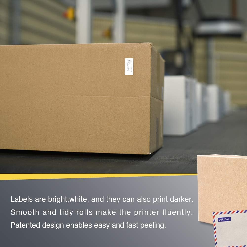 6x Thermo-Etiketten 25x76mm perforiert, 3120 Stk. – Zebra-kompatibel