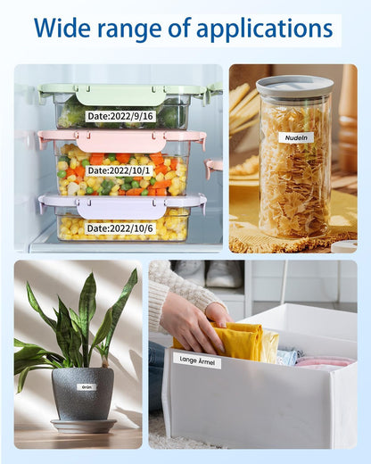 5er Pack 12mm TZe-231 kompatible Schriftbänder – Weiß auf Schwarz für Brother Labeldrucker